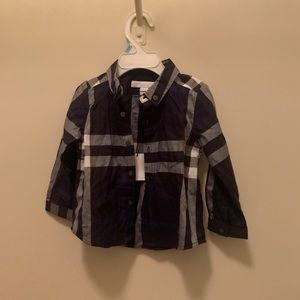 9 month Burberry button down shirt